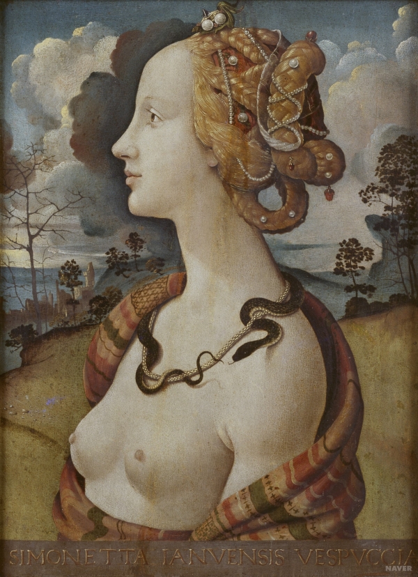 피에로 디 코시모(Piero di Cosimo)의 여인의 초상 (시모네타 베스푸치) ⓒ네이버 지식백과
