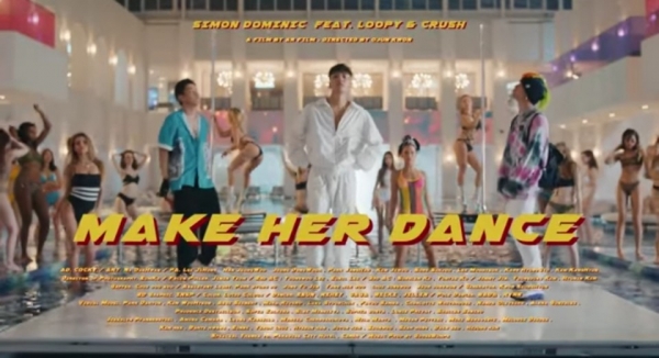 사이먼-도미닉의 ‘make her dance’ 뮤직비디오 한 장면. @유튜브 AOMGOFFICIAL