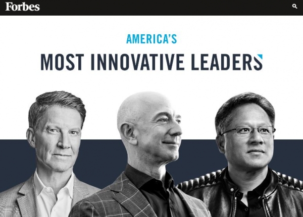 포스브 ‘미국에서 가장 혁신적인 리더 100인’  / 포브스 홈페이지