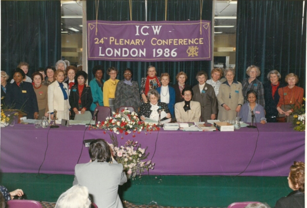 1986년 제24차 ICW 총회 참석  ⓒ한국여성단체협의회