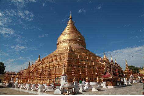 미얀마 파고다의 어머니 쉐지곤 파고다의 황금대탑. ©조용경