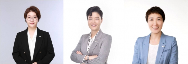 여성의당 제2대 공동대표 3인. 좌측부터 이지원, 장지유, 김진아. ⓒ여성의당