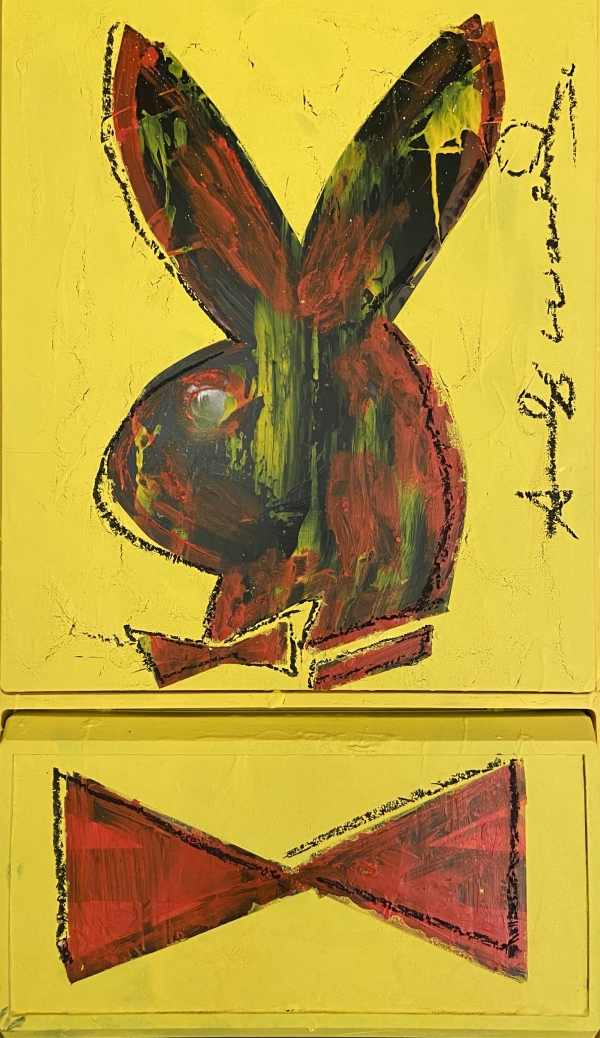 앤디 워홀 Andy Warhol, 버니 Bunny, 1980년대 Circa 1980, 시계에 혼합매체 Mixed media on clock, 72x52cm