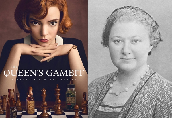 넷플릭스 드라마 '퀸스 갬빗' 속 천재 여성 ’베스 하먼‘처럼 당시 체스 챔피언으로 우뚝 선 여성이 있다. 세계 최초 여성 체스 챔피언, 베라 맨치크(Vera Menchik)다. ⓒNetflix, Wikipedia