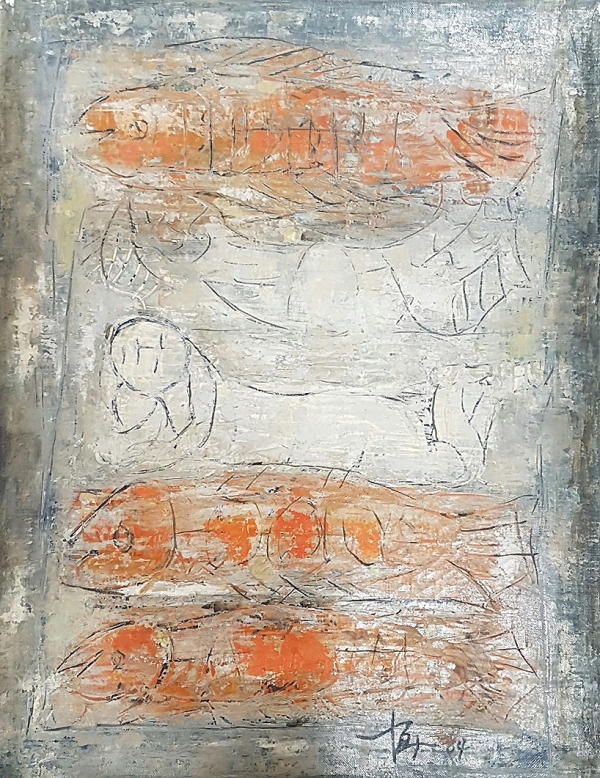 박항섭 Park Hang Sub, 무제 Untitled, 1964, 캔버스에 유채 Oil on canvas, 41x31cm, 개인 소장. © Image Copyright Park Hang Sub Estate, Collector