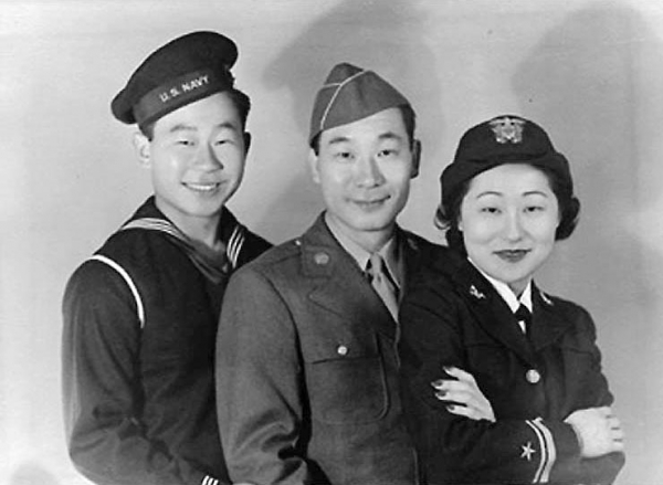 (왼쪽부터)안필영, 안필립, 안수산 삼남매. 사진=미국 의회도서관