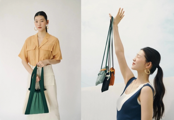 플리츠마마가 2020년 6월 선보인 투명페트병 재활용 가방 제품 ‘제주 에디션’ ⓒ플리츠마마