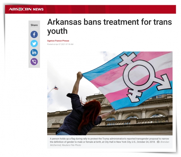 성소수자 인권단체는 법안에 반발했다.  ⓒABS-CBN 뉴스 웹사이트 기사 캡처