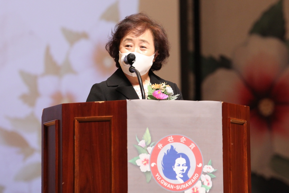 12일 오후 서울 중구 이화여고에서 유관순위원회가 '유관순횃불상 시상식'을 열었다. ⓒ홍수형 기자