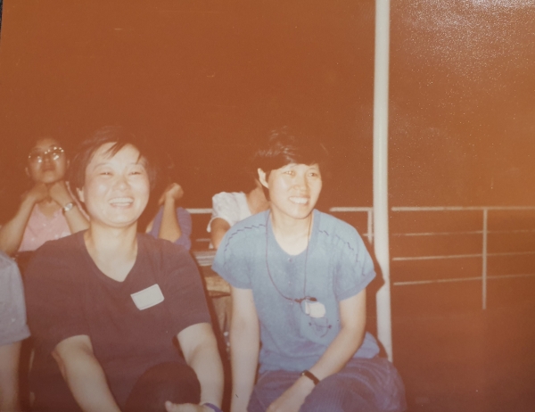 1987년 동인캠프에 참석한 고정희 시인 ⓒ여성신문