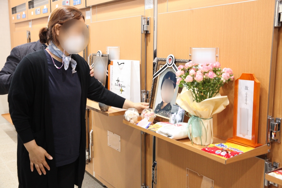 3일 경기도 성남시 국군수도병원 장례식장 영현실에 고 이모 공군 중사의 영정사진이 놓여 있다. ⓒ홍수형 기자