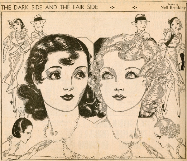 Nell Brinkley, "The Dark Side and the Fair Side". ⓒdbdowd.com