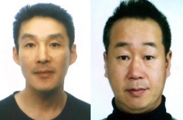 제주 중학생 살인 피의자인 백광석(왼쪽)과 김시남. 사진=제주경찰청 제공