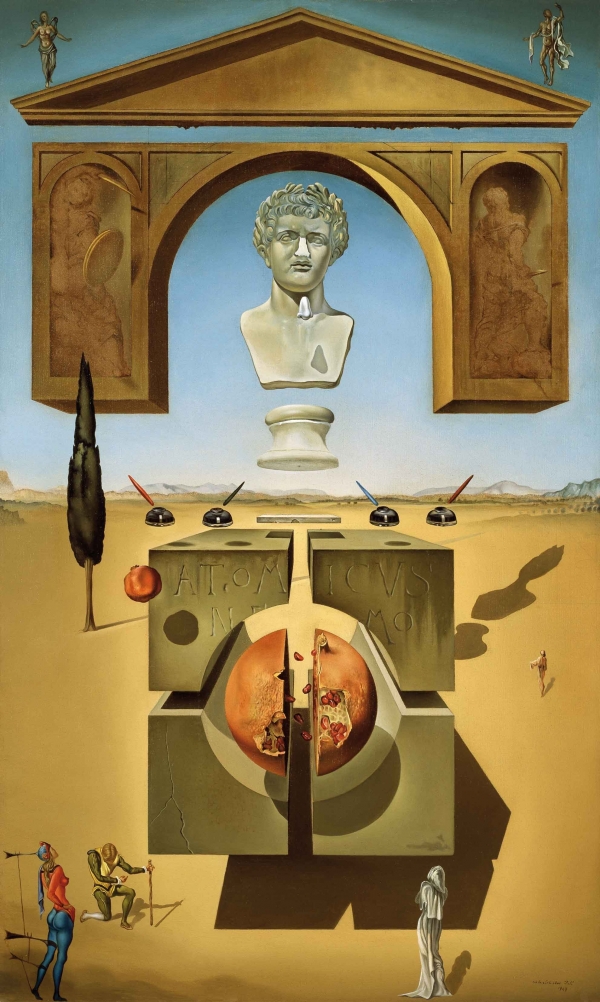 살바도르 달리, ‘네로의 코 주위의 탈물질화(Dematerialization Near the Nose of Nero)’, 1947 ⓒSalvador Dalí, Fundació Gala-Salvador Dalí, SACK, 2021