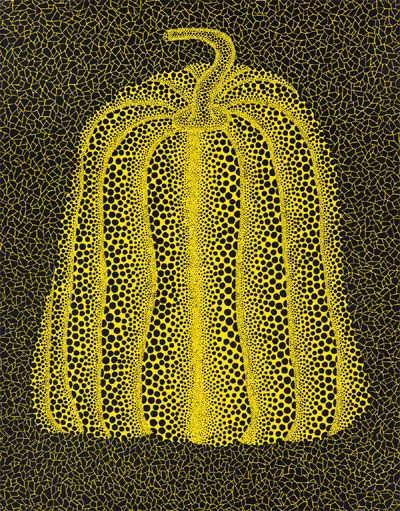 54억5000만원에 팔린 야요이 쿠사마, Pumpkin. acrylic on canvas,116.7×90.3cm(50), 45.9×35.6in, 1981. ⓒ서울옥션 제공
