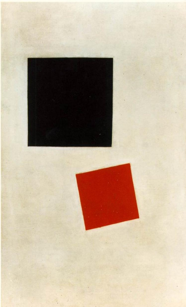 카지미르 말레비치, ‘검정 사각형과 붉은 사각형’, 1915. ⓒMuseum of Modern Art
