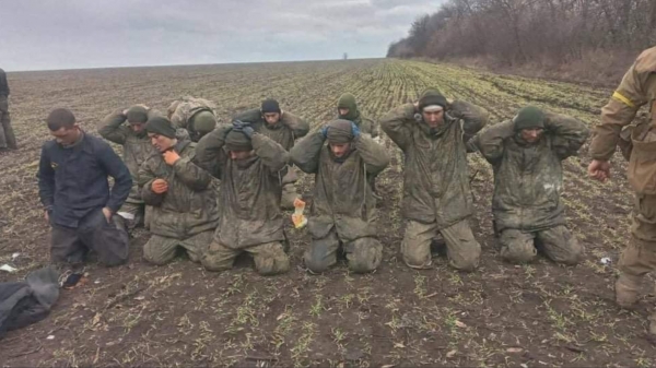 우크라이나 군에 붙잡한 러시아군 포로 ⓒ우크라이나 국방부 트위터