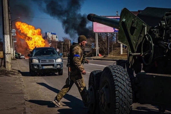 반격하는 우크라이나 군 ⓒ우크라이나 국방부 트위터