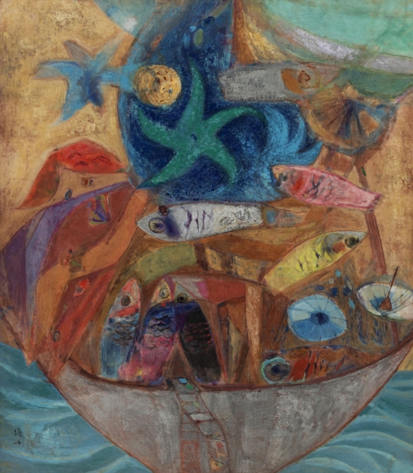 만선, 천경자(1924~2015), 1971년, 종이에 채색, 121.0×105.0cm, 전남도립미술관. ⓒ전남도립미술관 제공