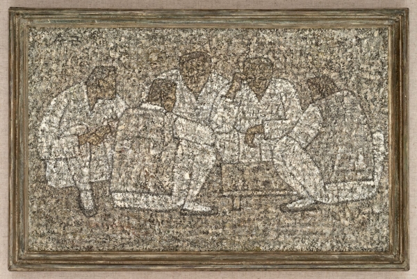 한일(閑日), 박수근(1914-1965), 1950년대, 캔버스에 유채, 33.0×53.0cm, 박수근미술관 ⓒ박수근미술관 제공