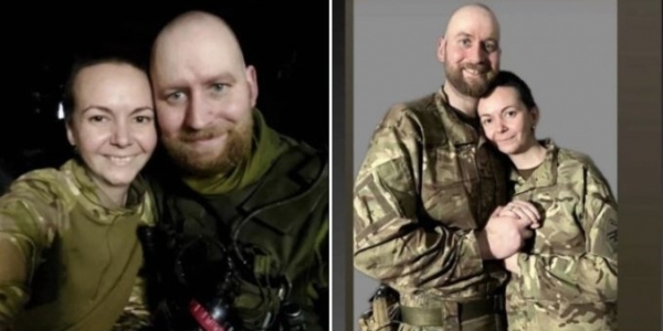 러시아군의 공격으로 사흘만에 남편을 잃은 발레리아와 앤드루 ⓒ발레리아 페이스북