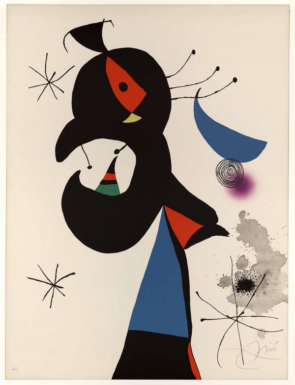 호안 미로, 몬로이치 IV (Mont-roig IV), 1974, Lithograph, 76 x 57 cm ⓒSuccessió Miró / ADAGP, Paris - SACK, Seoul, 2022