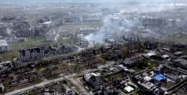 러시아군의 공격으로 폐허가 된 루한스크 지방의 루비체 마을  ⓒ우크라이나 국방부 트위터
