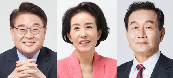 (왼쪽부터) 조전혁, 박선영, 조영달 서울시교육감 후보. ⓒ여성신문 DB