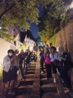 세계가스총회참가자들이 대구근대골목 야간투어에 참가, 3.1운동길을 둘러보고 있다. ⓒ대구시