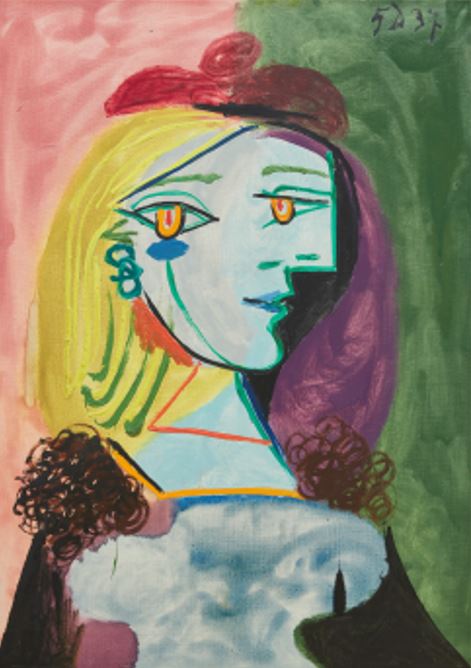 파블로 피카소, Femme au beret rouge a pompon, December 5, 1937, Oil on Canvas, 65.1x46cm), c. 2022 Estate of Pablo Picasso _ Artists Rights Society (ARS), New York ⓒ프리즈 서울 제공