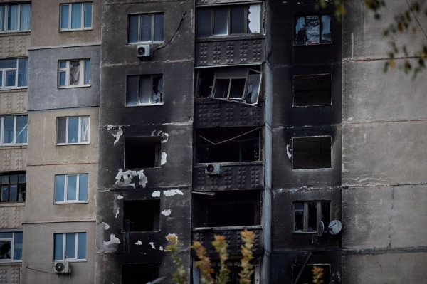 러시아의 미사일 공격으로 파괴된 하르키우의 민간인 아파트 ⓒ우크라이나 국방부 트위터