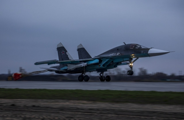 러시아의 수호이-34(Su-34) 전투기 ⓒ러시아 국방부 트위터