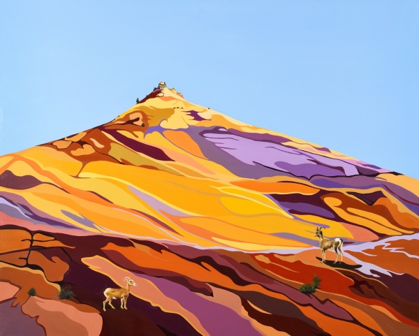 장혜진, Flow-Zion Canyon, 162x130.1cm, Oil on Canvas, 2022 ⓒ갤러리 치로 제공