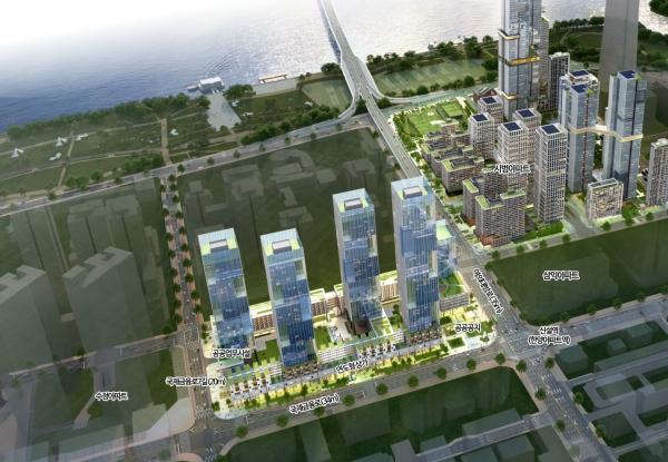 서울시는 여의도 한양아파트를 최고 200m(적정 층수 54층) 이하, 1000세대 규모로 재건축하는 내용의 신속통합기획안을 확정했다.  ⓒ서울시 제공