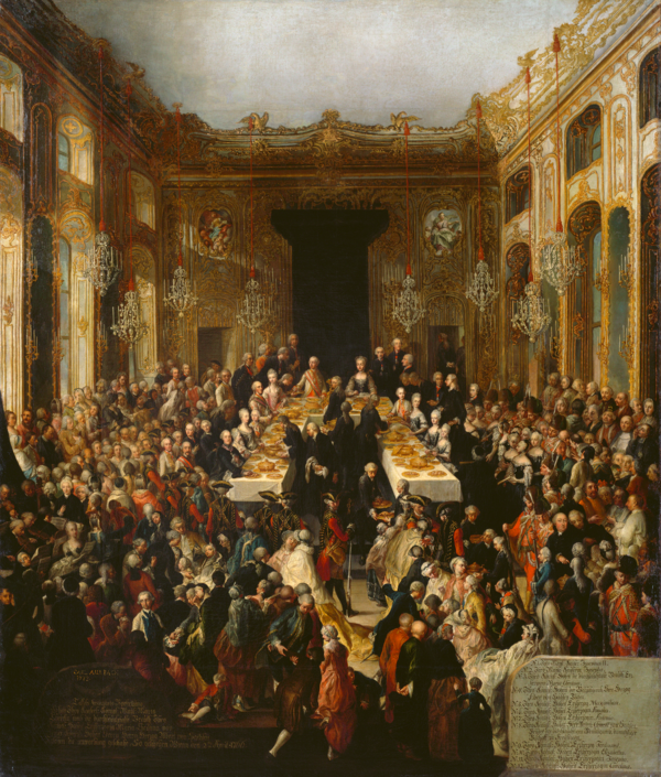 요한 카를 아우어바흐 '마리아 크리스티나 대공의 약혼 축하연' (1773)