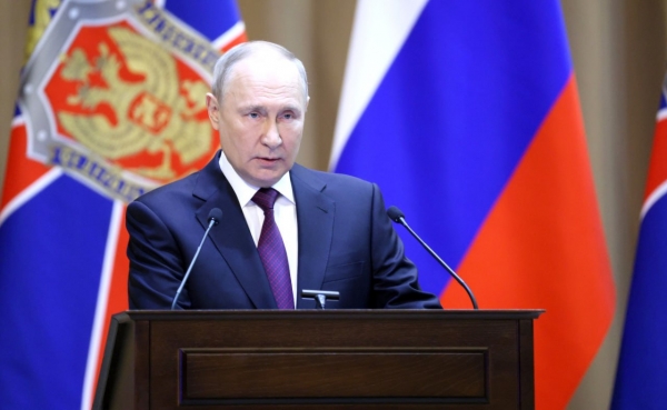 블라디미르 푸틴 러시아 대통령은 28일(현지시각) 러시아에 대한 드론 공격이 잇따르자 방첨활동을 강화할 것을 지시했다. ⓒ러시아 외교부 트위터