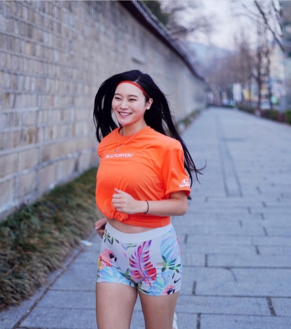 여성마라톤대회 홍보대사 안정은 ⓒ안정은 인스타그램