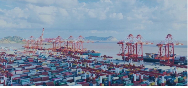 중국 상하이항 컨테이터 부두 ⓒ상하이항 홈페이지