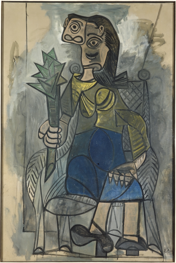 파블로 피카소, 아티초크를 든 여인, 캔버스에 유화, 195x130cm, 1916 ⓒ2023 - Succession Pablo Picasso - SACK (Korea