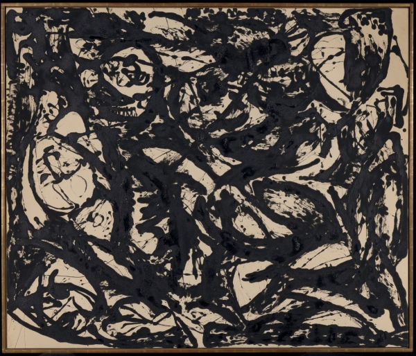 잭슨 폴록, 흑과 백 15번, 캔버스에 레진, 142.2x167.7cm, 1951 ⓒ마이아트뮤지엄 제공