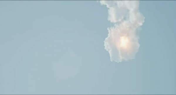 발사 4분만에 공중폭발한 스페이스X 우주선 스타십 ⓒ스페이스X 홈페이지