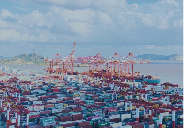 중국 상하이항 컨테이너부두 ⓒ상하이항 홈페이지