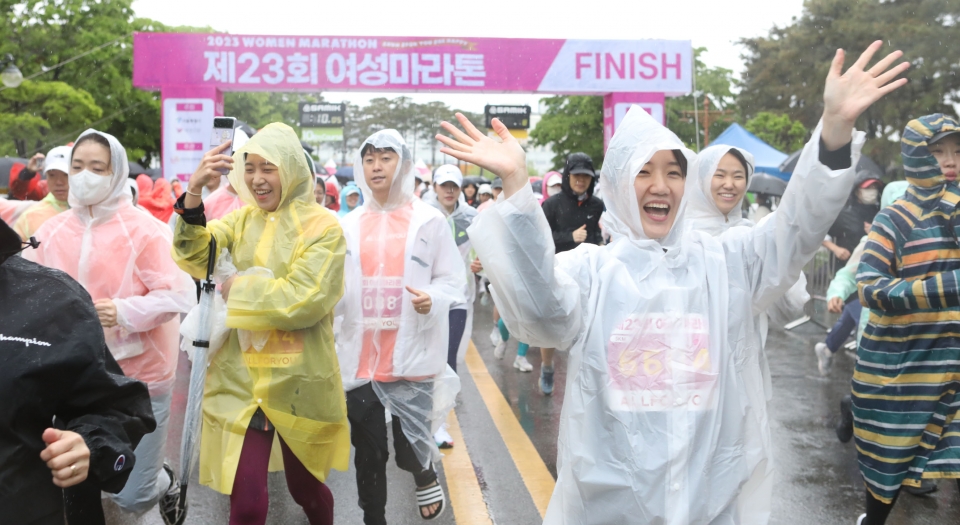 6일 서울 상암 월드컵공원에서 열린 ‘2023 여성마라톤 대회’ 현장. ⓒ홍수형 기자
