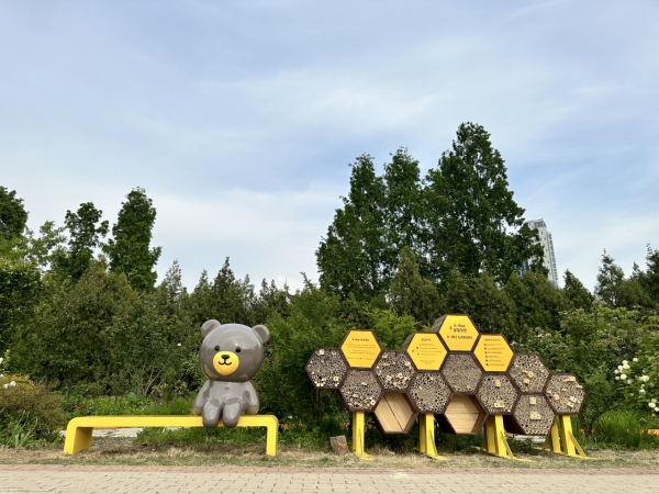서울시 서울숲에 조성된 꿀벌정원의 모습 ⓒ서울시