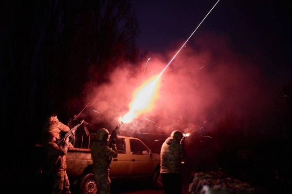 우크라이나 군이 방공망 미사일을 발사하고 있다. ⓒ우크라이나 국방부 트위터
