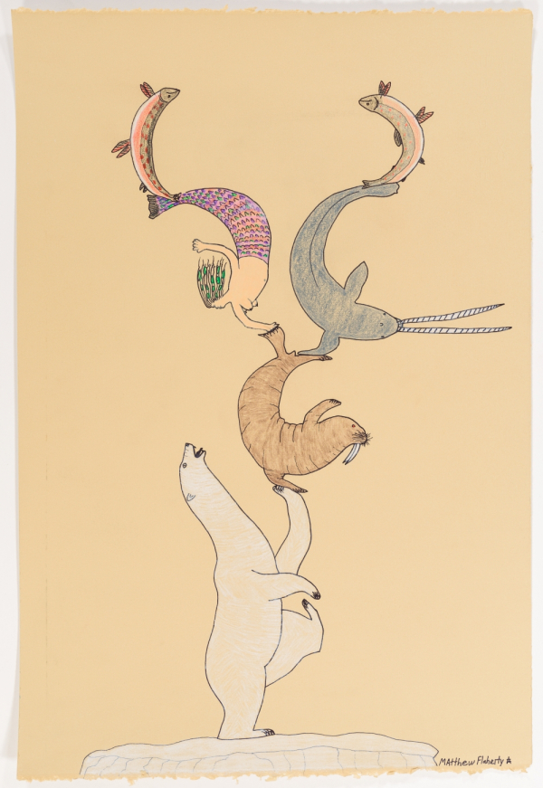 매튜 플래허티(Matthew Flaherty), Untitled, 2022, Colour pencil, ink, 57x38.3cm ⓒ롯데갤러리 제공