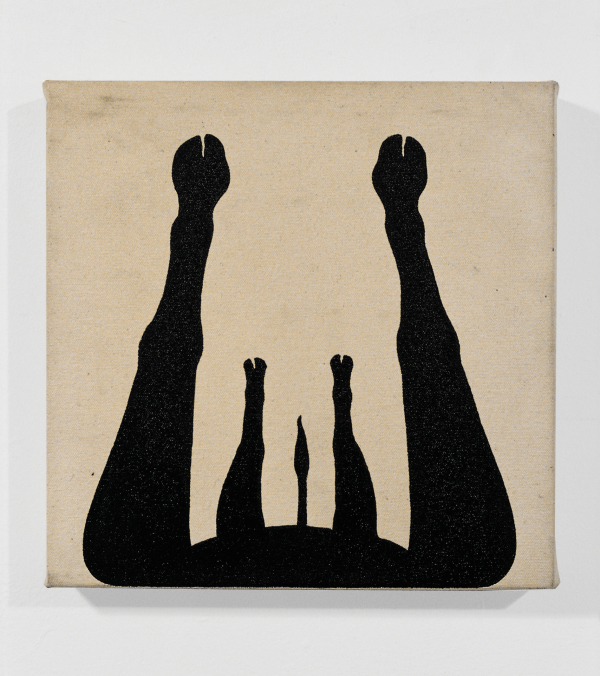 김범, ‘무제’, 1995, 캔버스에 잉크, 31 × 31cm. ⓒ김범
