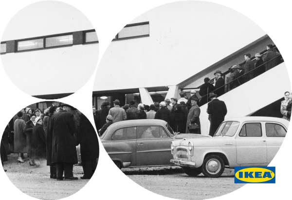 1958년 스웨덴 엘름훌트(Älmhult)에 문을 연 이케아 첫 번째 매장 ⓒ이케아
