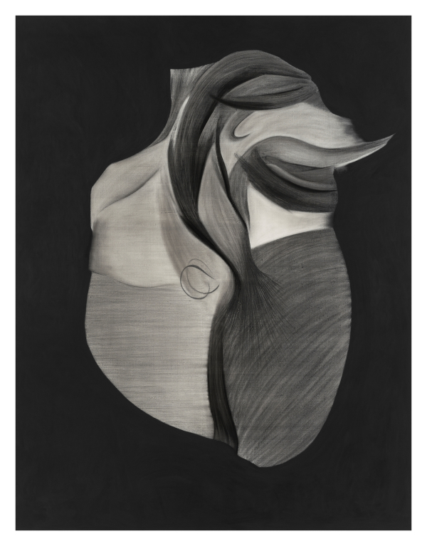 양정화, Study of Heart, 2023, gouache, graphite, charcoal, conte on canvas, 145.5 X 112.1 cm. ⓒ한국메세나협회 제공