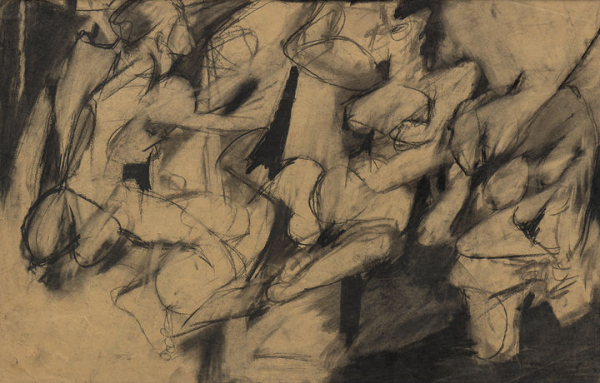 최욱경, 〈Untitled〉, c. 1960s, Conté on paper, 33.3 x 51.6cm, Courtesy of the artist’s estate and Kukje Gallery. ⓒ사진 안천호/국제갤러리 제공